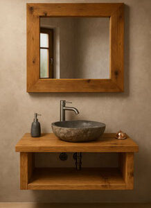 Hochwertiger Waschtisch aus massiver Eiche – OAK1 SPA3