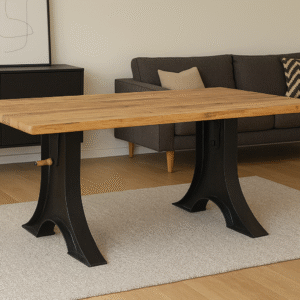 Esstisch Ricardo – Eiche und Stahl im authentischen Industriedesign