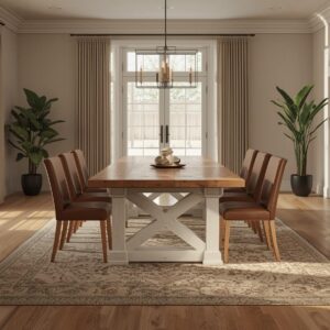 Charaktertisch Odin – Ausziehbarer Esstisch aus Altholz-Eiche | Oak1