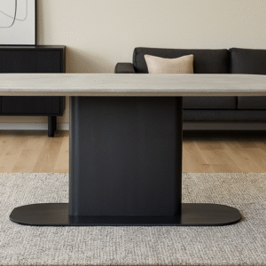 Esstisch Filippo aus massiver Eiche – Industrial Design von OAK1